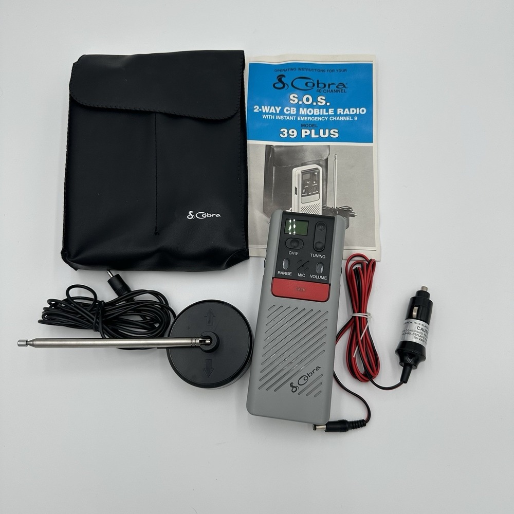 Cobra SOS 40 Channel Emergency Kit 2 Way CB Radio Model 39 Plus With Manual #14